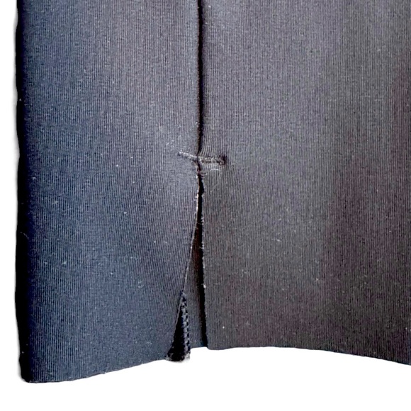 Athleta Stellar Black Raw Hem Zipper Pocket Skinny Crop Travel Pants, Small - Picture 5 of 8